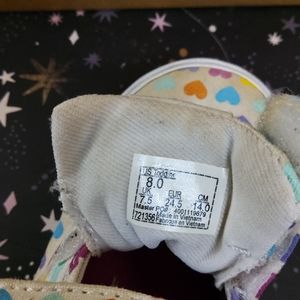 Girls Vans hearts size 8